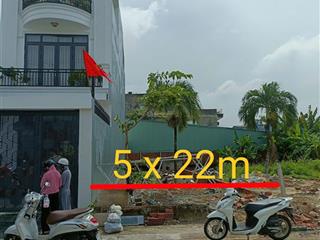Hạ giá bán đất 5 x 22m mặt tiền đường xuân thới thượng 72, gần chợ đầu mối hóc môn ql22
