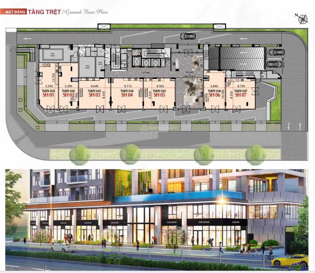 Bán shophouse dự án the aurora, ngay mặt tiền đường nguyễn lương bằng, vay lãi suất 0%