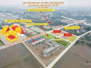 Đất đấu giá chính chủ làng nghề khảm traichuyên mỹ, phú xuyên đường 8m, giá rẻ chỉ 35 triệu/m2