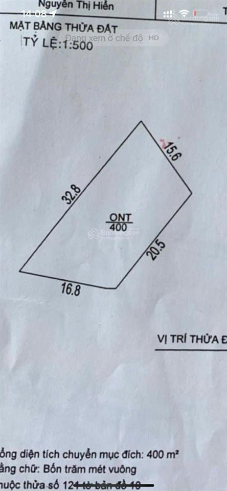 Chính chủ bán gấp lô đất 566.1m² sẵn 400m² thổ cư tại bảo lộc cách ql 55 chỉ 300m