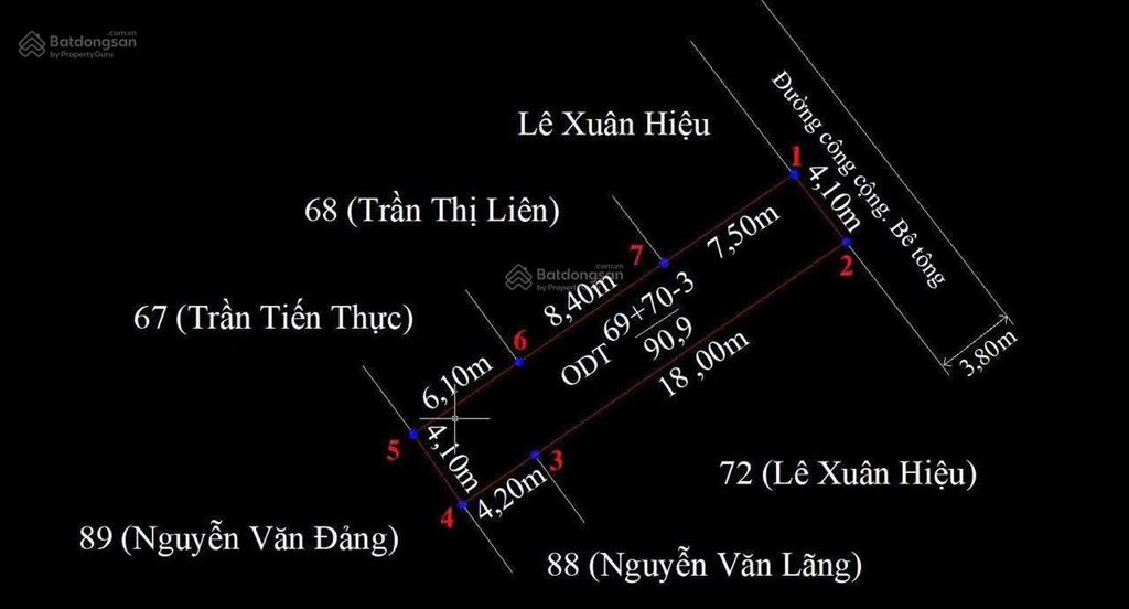 Bán đất tại trần minh thắng, 1,28 tỷ, 71m2, đồ sơn, hải phòng