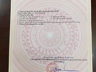 Đất hoà nghĩa, dương kinh ngõ ô tô thoải mái chỉ 9xx tr