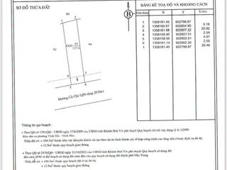 Chỉ 11,8 tỷ bán 104,5m2 đất mặt tiền đường củ chi, vĩnh hải, nha trang 0964 326 ***