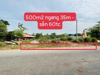 Lên lô đẹp thị trấn đất đỏ 500m2 ngang 35,2m đường nhựa giá tốt ạ