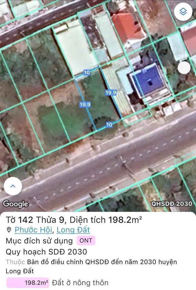 Mặt tiền trục chính đường hàng dương gần biển hồ tràm  biển lộc an  đất đỏ  brvt  ra gấp ạ