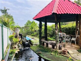 Căn nhà vườn này chú chủ tâm huyết , chăm trồng vườn tươi mát , để lại toàn bộ nội thất vào là nghĩ