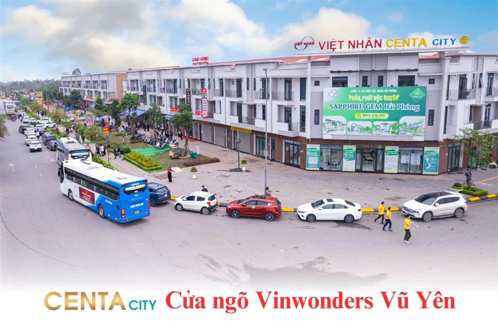Shophouse centa city 75m2 vị trí vàng 6,6x tỷ giá cực tốt ngay tại trung tâm vsip hải phòng