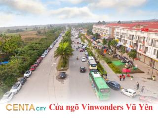 Bán nhà phố centa city 75m2  mặt đường 26m, giá 6,3 tỷ  cửa ngõ vinhomes royal island