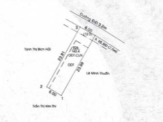 Còn sót lô đất đẹp p.phú hoà, tdm, dt 6x24, thổ cư 95, đường thông,  0949 243 *** mr.toàn
