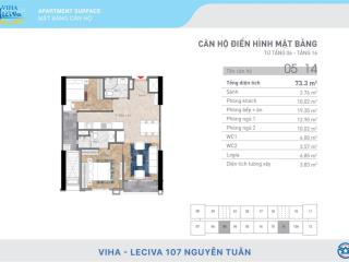 8 tỷ căn 2 ngủ 72,11m2 trục 05 tòa viha 107 nguyễn tuân. rẻ hơn cđt 700 tr. tt tiến độ