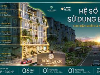 Shophouse 8 tầng siêu đẹp xuất sắc jade lake residence, 28,4tỷ, 102m2 xây 8 tầng 1 hầm, mt 6m