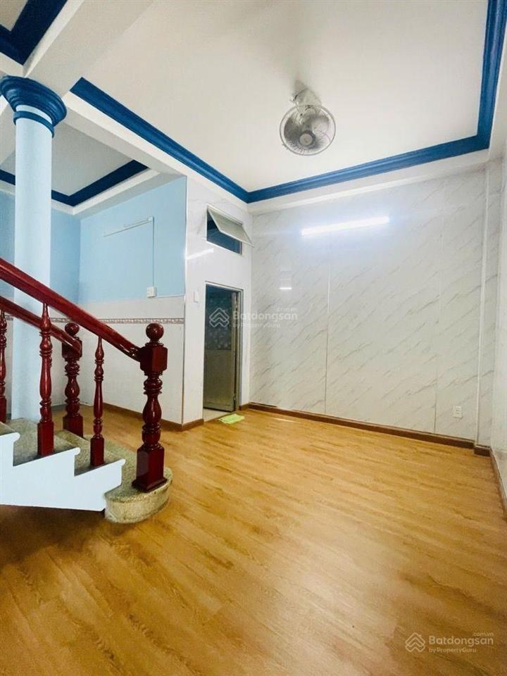 Ngang 5.7m, bán nhà nơ trang long bình thạnh, 3 tầng, 4 pn, cách hẻm ô tô 1 căn, nở hậu, 7.15 tỷ