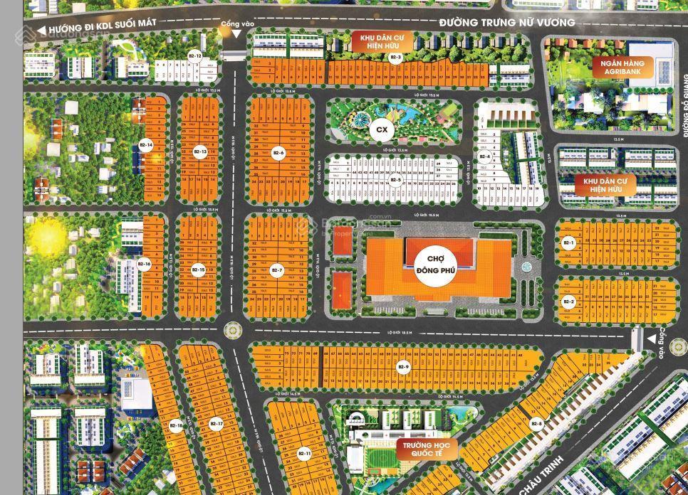 Chính chủ bán đất khu phố chợ đông phú 1,95 tỷ.  0932 184 *** hiền