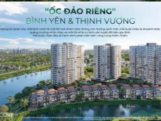 Mở bán 24 căn nhà phố trellia cove tại khu đô thị mizuki park, 6x21, 4 tầng, view kênh đào