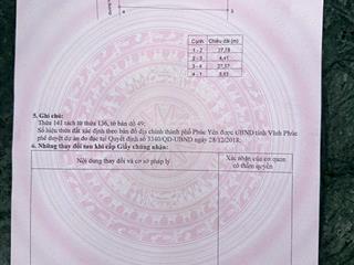 0388 660 ***  bán đất võ thị sáu, xuân hòa, phúc yên, vĩnh phúc, 32 triệu / m2, 113.9 m2, chính chủ