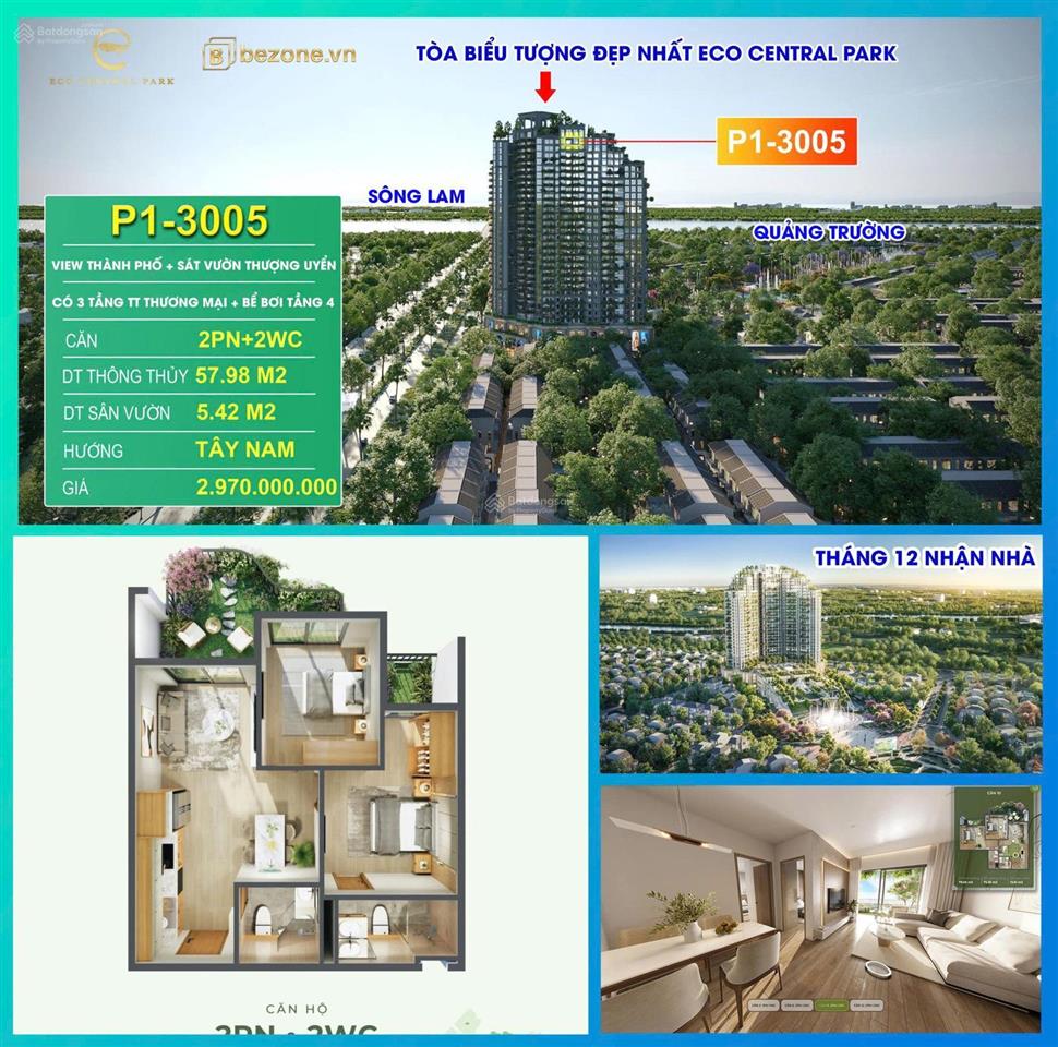 Bán nhanh căn 2 ngủ, toà p1, 63m2, tầng cao, nhận nhà ngay, giá 2,8 tỷ, có ngân hàng