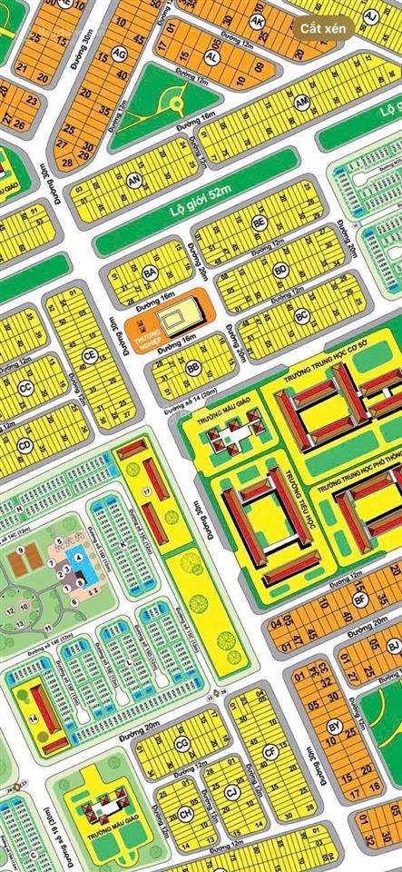 Bán đất khu dân cư phong phú 4  khang điền. dt 8 x 18m, giá 8tỷ350