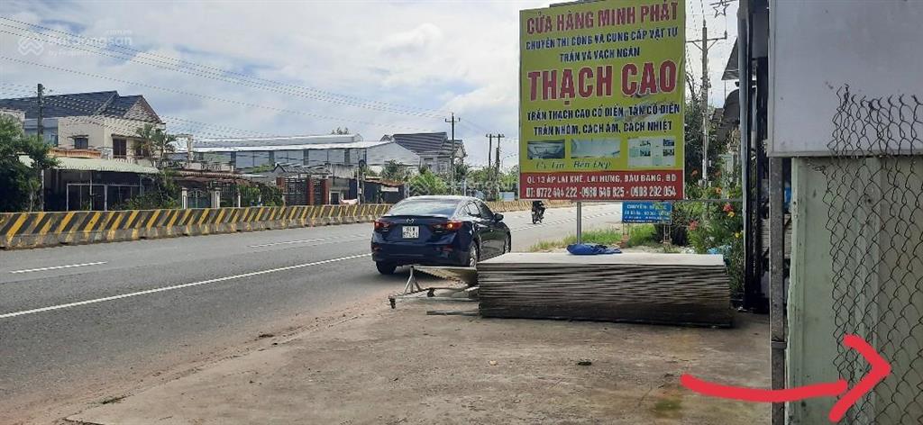 Bán lô đất mặt tiền quốc lộ 13 lai hưng, bàu bàng nằm gần chợ lai khê vị trí đẹp kinh doanh tốt