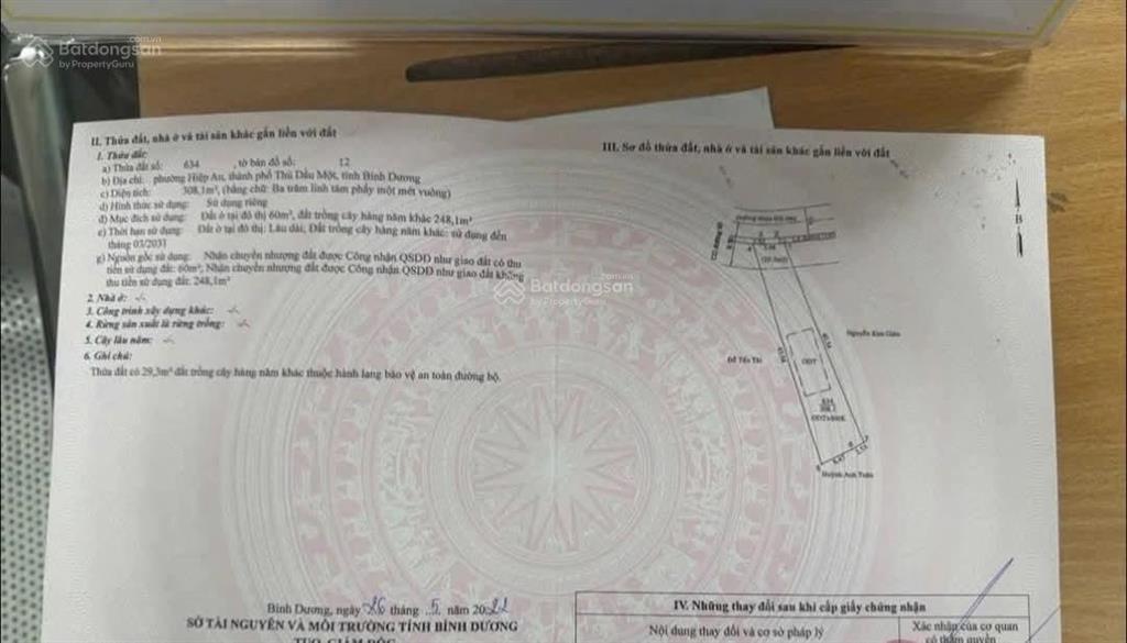 Bán lô đất đẹp mặt tiền dx94 phường hiệp an đường nhựa 6m thông đất nở hậu xây nhà đẹp, dân cư đông