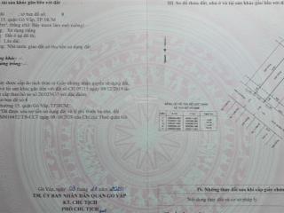 Bán đất khu phân lô lê đức thọ p15, dt 4x19m. hẻm xe tải. giá 5,8 tỷ.  0902 958 ***