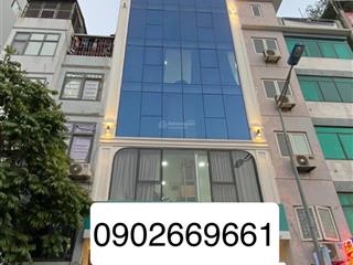 Bán toà văn phòng  mặt phố nguyễn ngọc nại  mới 100% hđ thuê 130 tr/ th  110m2  9 tầng 1 hầm