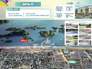 2.4tỷ sơ hữu liền kề 108m2, ngay mặt biển vịnh bái tử long. vay 60% lãi suất 0% 24 tháng  sẵn sổ