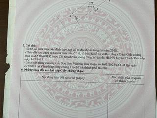 Bán đất full thổ cư 101,8m²  thôn yên mỹ, xã bình yên , hà nội