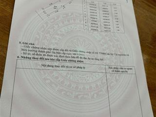 Bán lô đất đẹp 192m full thổ cư trục chính liên xã hạ bằng, thạch thất, hà nội