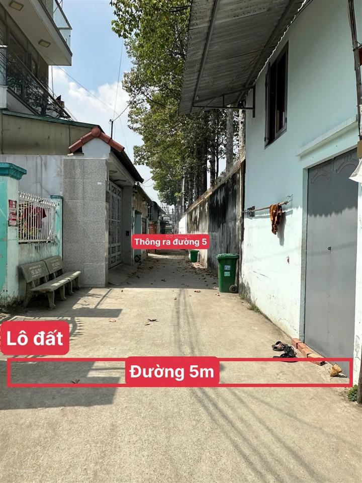 Lô đất đầu tư 1 sẹc đường số 6  lò lu, p. trường thạnh, tđ (cạnh chung cư elysian) dt 109.3m2 shr