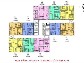 Bán căn góc toà ct3 cc x2 đại kim hoàng mai, dt 95m2, 3 pn, nhận nhà luôn, có ban công, tầng trung