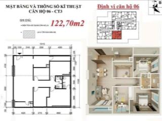 Bán ch trục 06 toà ct3 cc x2 đại kim hoàng mai, dt 123m2, 4pn, căn góc siêu đẹp,view 2 hồ,hướng mát