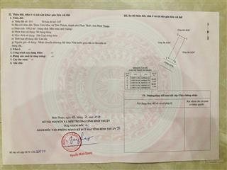 Chính chủ bán đất đẹp tại tiến thành, phan thiết, dt  100m², gàn biển, lô đẹp, sẵn sổ, giá rẻ nhất