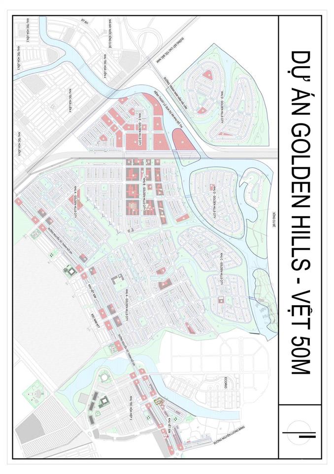 Bán lô biệt thự 187m2 khu golden hills , gần sông , sát biển giá tốt.