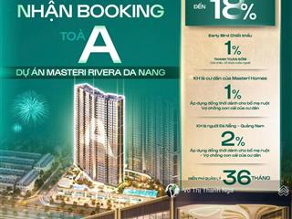 Masteri rivera danang chính thức ra mắt toà a  trọn ven tầm view pháo hoa quốc tế