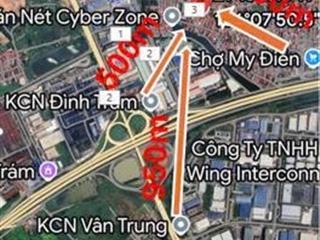 Bán đất 100 m2 tại khu công nghiệp đình trám bắc ninh