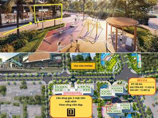 Bán căn góc mặt sảnh siêu đẹp 70m2 sổ đỏ lâu dài, vị trí circle k thuê 60tr/tháng