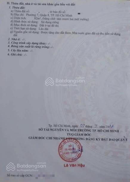 Bán đất mặt tiền 20m kdc lê bôi, 82m2, sổ hồng riêng, xây dựng 1 trệt 2 lầu + sân thượng