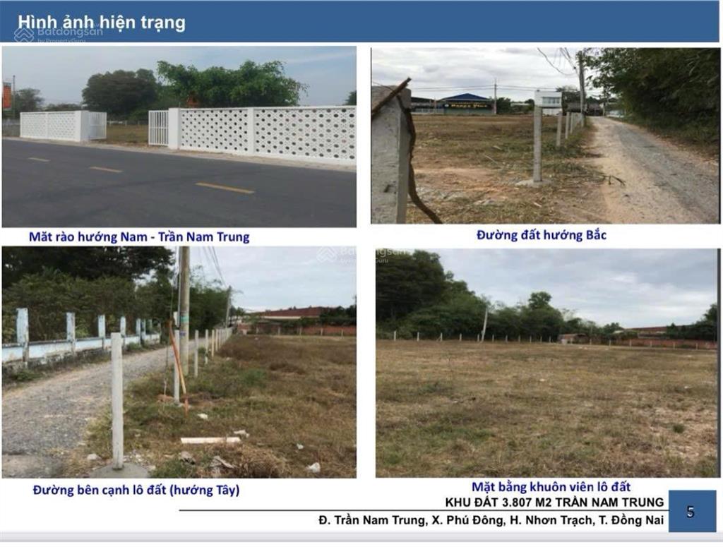 Bán đất đẹp 3 mặt tiền đường trần nam trung, tại xã đại phước đồng nai