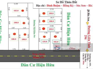 Còn duy nhất 1 lô giá f0 tại đình buộm, hồng kỳ, sóc sơn