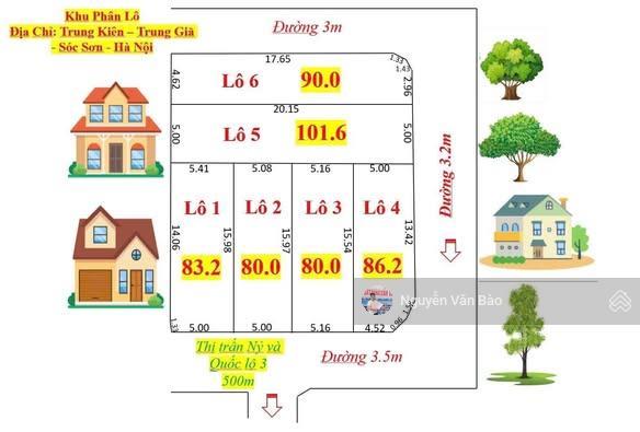 Siêu phẩm hàng f0 phân 6 lô tại trung kiên, trung giã, sóc sơn, hà nội.