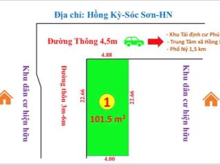 Chính Chủ Cần Tiền Chuyển Nhượng Lại Lô Đất Cức Đẹp tại Sóc Sơn, Hà Nội