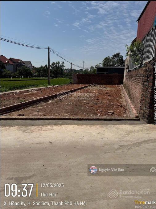 Bán cắt lỗ lô đất tại xã hồng kỳ, sóc sơn, hà nội.