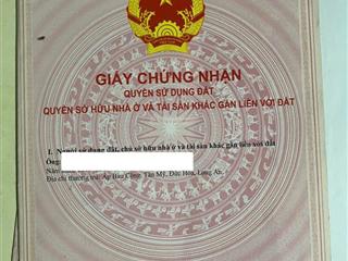 Bán đất mặt tiền ql n2, xã hậu nghĩa tây ninh (mới)