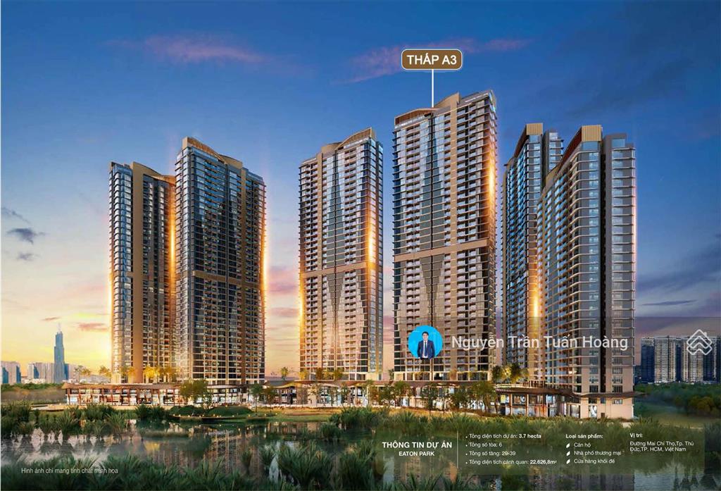 Bán gấp căn hộ 1pn, 1wc, 52m2 tại eaton park, an phú, q2, giá 7,5 tỷ