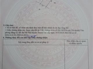 Bán đất thị trấn kim bài, thanh oai, s 42m2, giá 51 triệu/m2