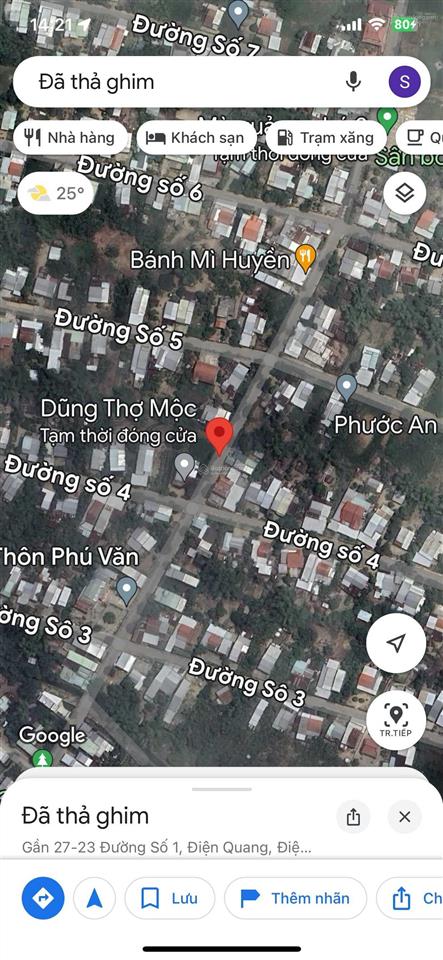 Mình cần bán lô đất mặt tiền đường số 1, phú văn, tx. điện quang, 150m2, giá 660tr, mặt đường 7m