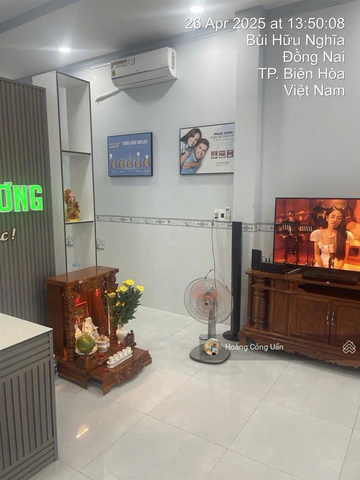 Nhà phố 3 tầng rộng đẹp  mặt tiền đường bùi hữu nghĩa phường biên hoà (bửu hoà). dt 150m2 shr