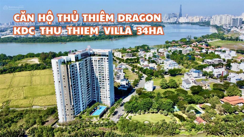 Cho thuê căn hộ 2pn full nội thất  chung cư thủ thiêm dragon, kdc thủ thiêm villa, quận 2