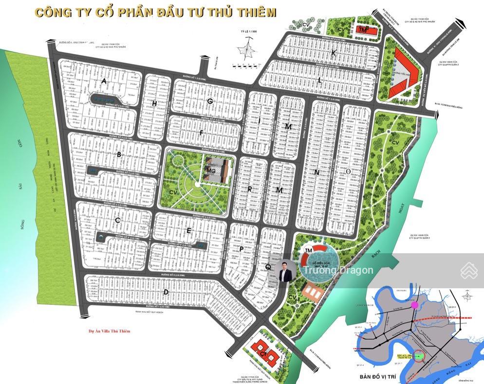 Bán lô đất biệt thự song lập 12.4x27m giá tốt 148tr/m2 kdc thủ thiêm villa