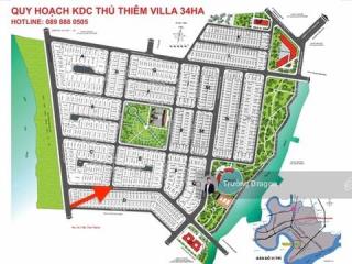 Bán lô góc 305m² mặt tiền đường 20m vũ phương đề, giá 190tr/m2  kdc thủ thiêm villa
